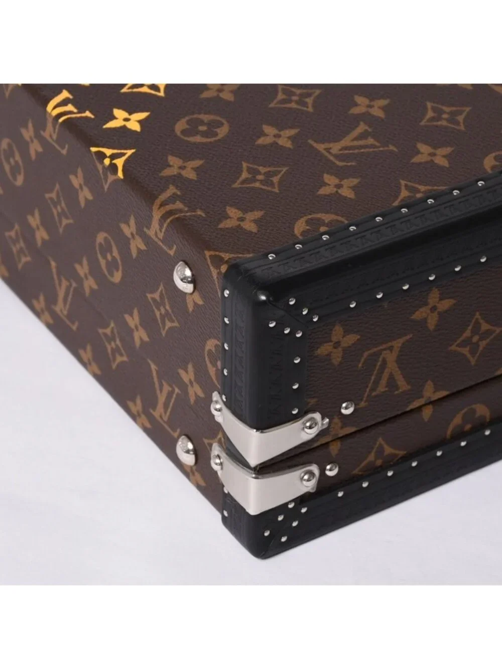 Louis Vuitton Special Order Trunk Case 45 President Monogram Illusion Brown